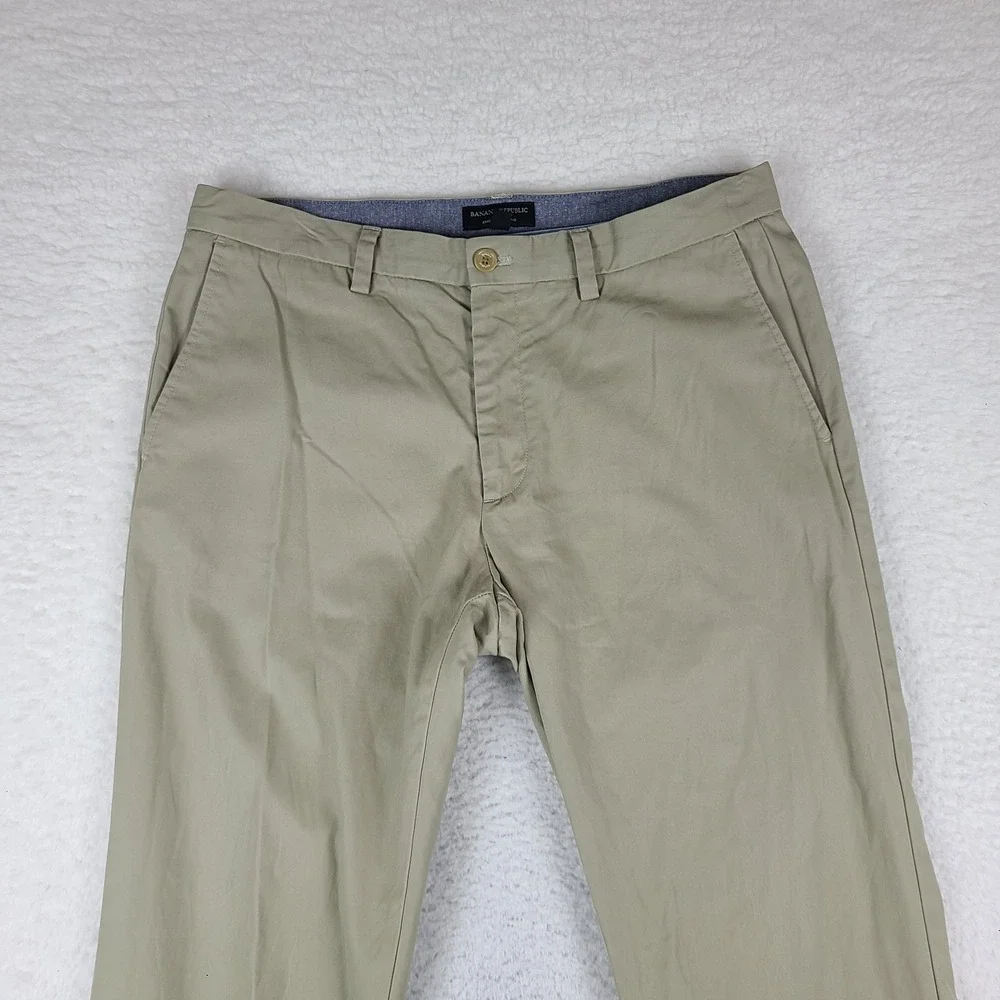 Banana Republic Pants Mens 35x34 Beige Emerson Chino Straight Leg Cotton